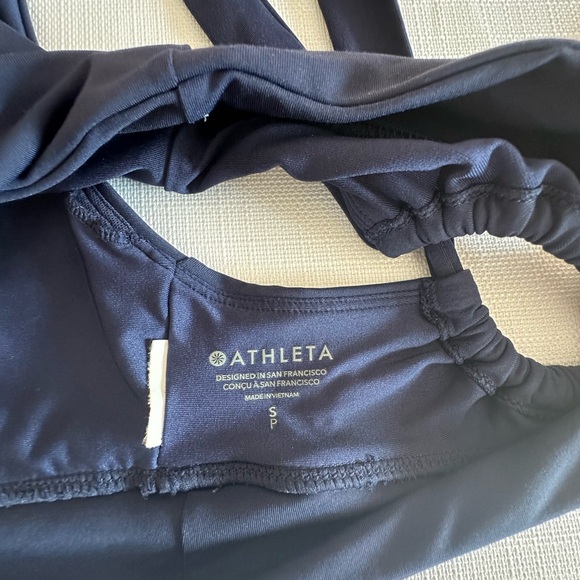 Navy Blue Athleta Surge Shorts + 2 Bikini 👙 Tops - Picture 9 of 9